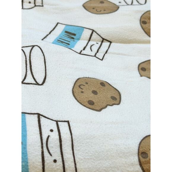 Land Of Nod Milk + Cookies Twin Size 4pc Bedding Set‎ 100% Organic Cotton - Picture 6 of 7